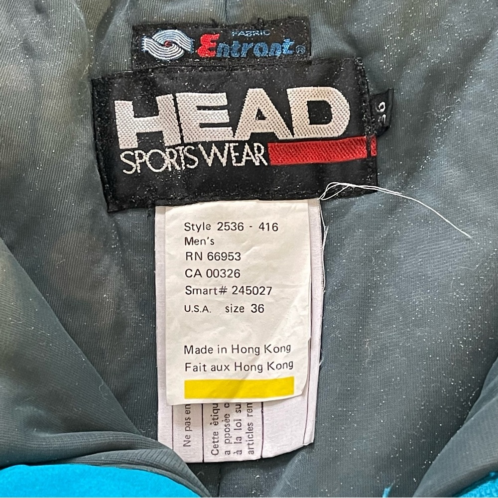 Vintage Tyrolia by Head Celtech hot blue winter ski snowboard pants, 36 waist - Picture 16 of 16
